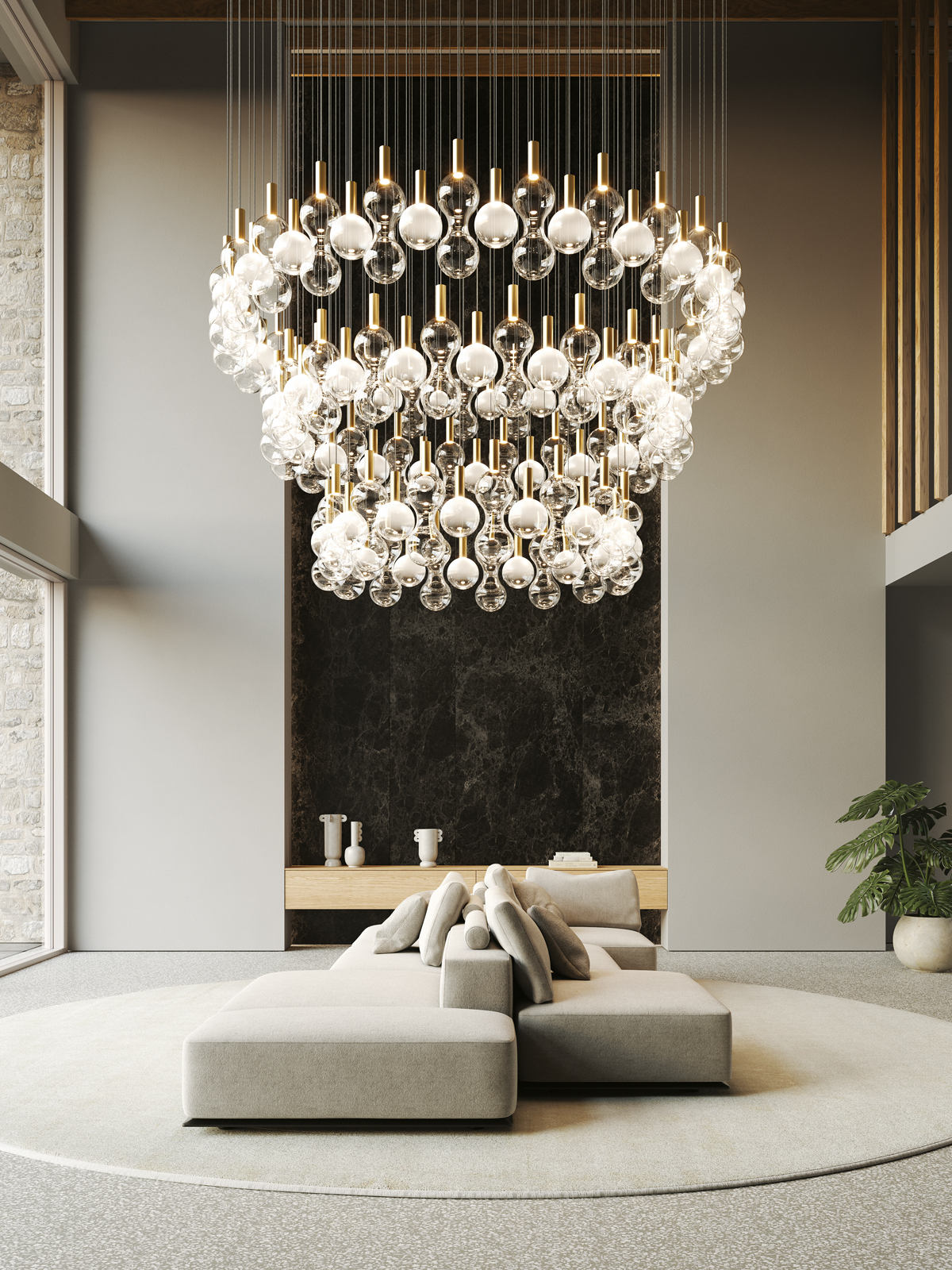 Zafferano America: Lamp Display